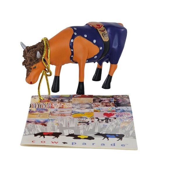Cow Parade Mini Moo Figurine Wrestler Cow #23130